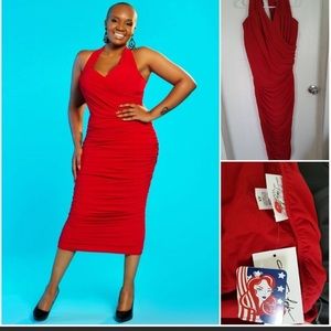 TRACI DRESS IN RED BY TRACI LORDS